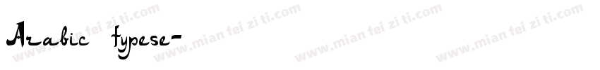 Arabic typese字体转换